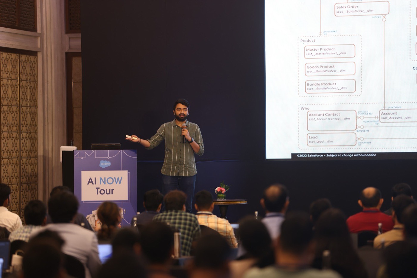 Presenting at the Salesforce AI NOW Tour