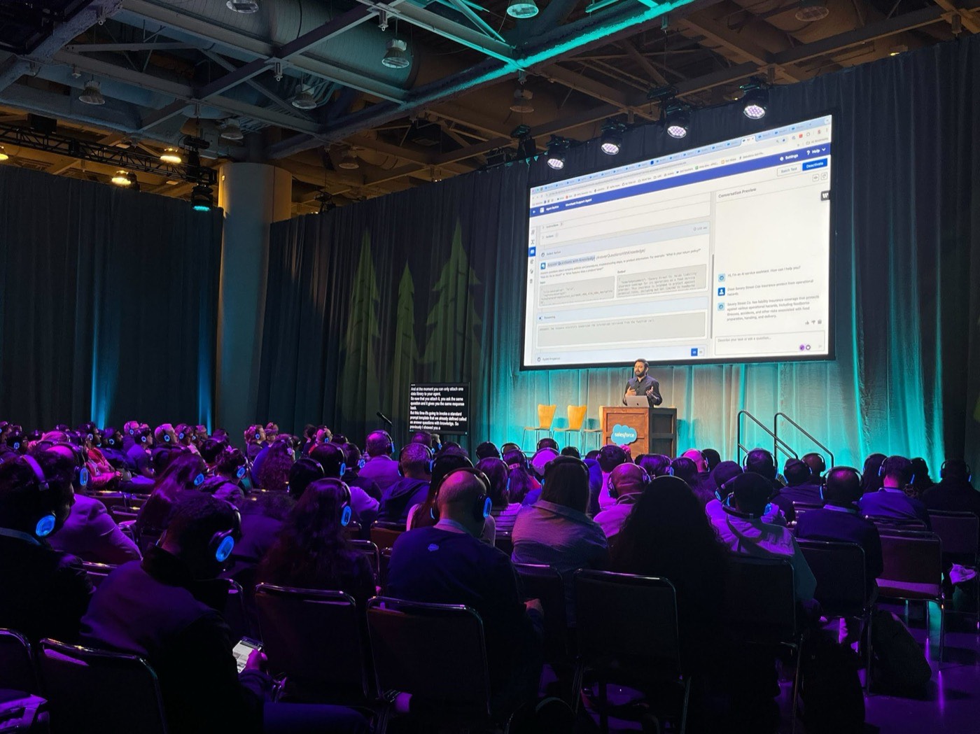 Presenting to a packed developer audience