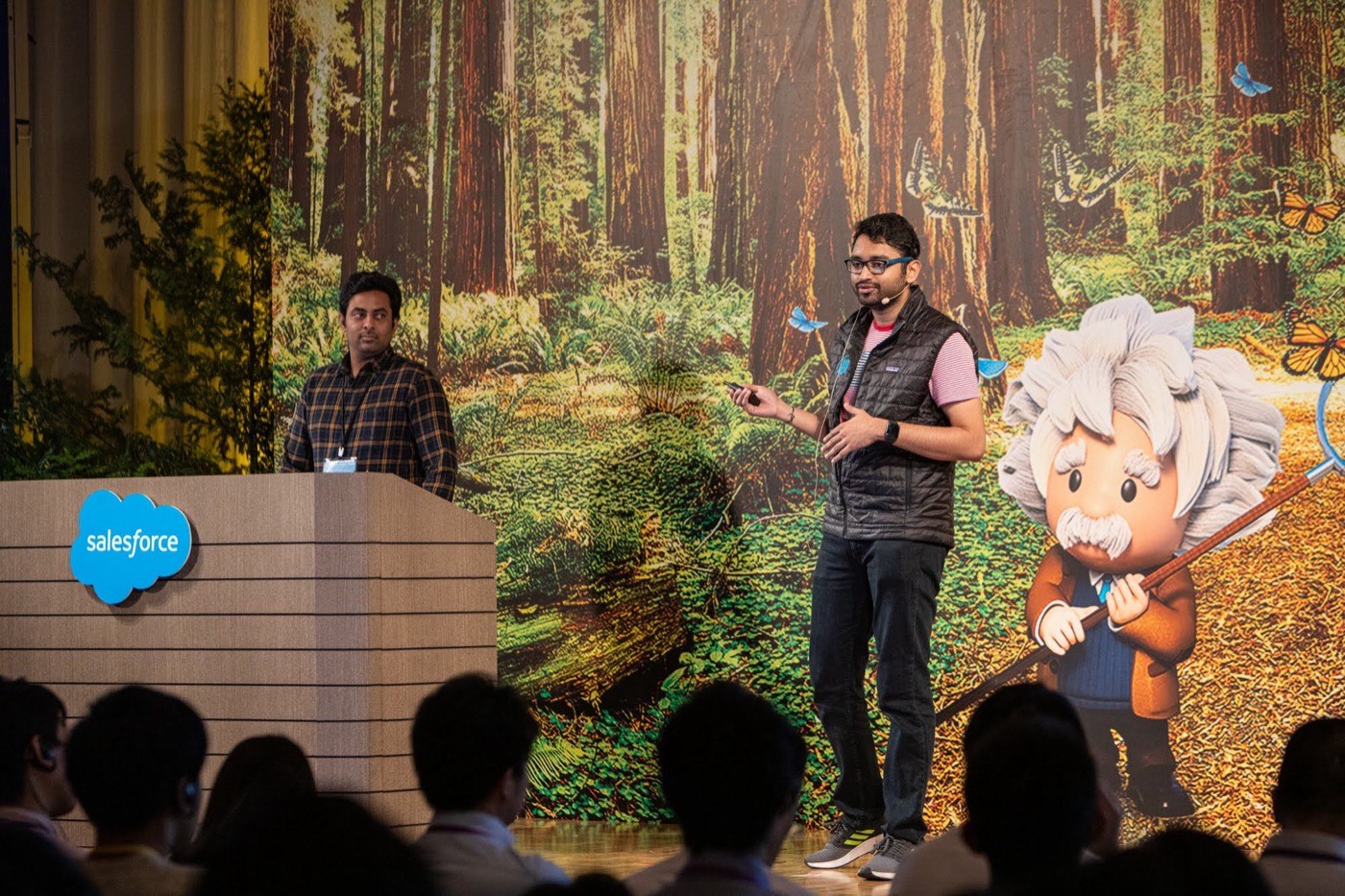 Demoing on stage for the developer community