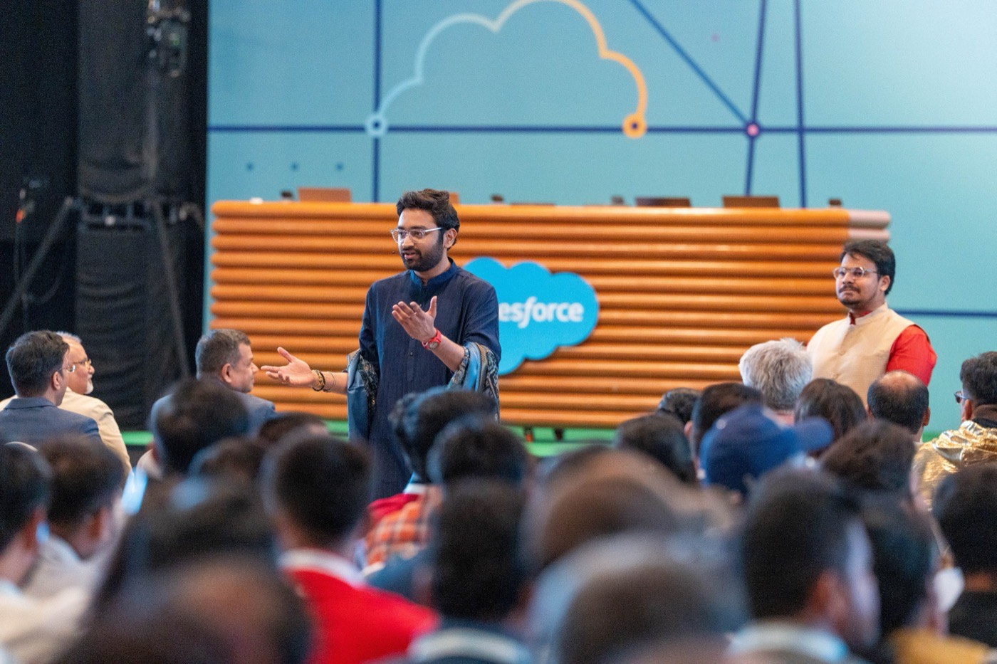 Keynote in the round at TrailblazerDX Bengaluru